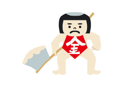 Amulet doll for May festival.Symbol of Japan's ear