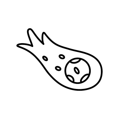 孤立的小行星图标