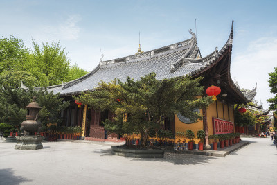 古老的龙华寺。上海。中国