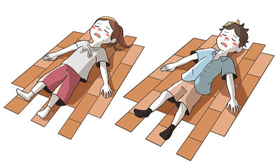 中暑跌倒(室内)