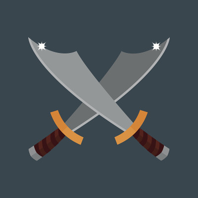 刀武器矢量图。