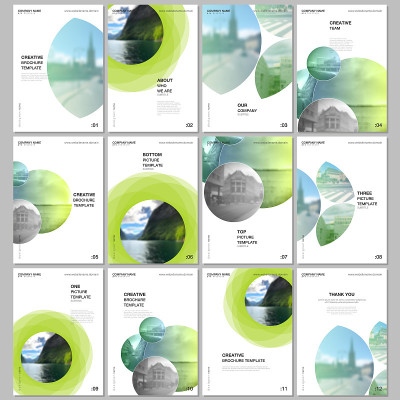 A4 brochure layout of covers templates for flyer l