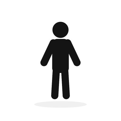 人平图标孤立。男人图标-矢量。