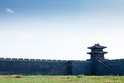 中国传统风格的塔墙