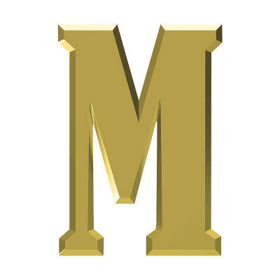 金色的字母