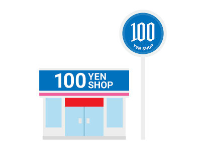 100日元的商店