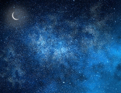 以星星为背景的夜空