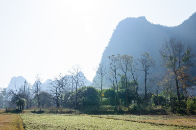 美丽的喀斯特山脉风光