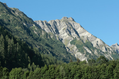 在阿尔卑斯山脉