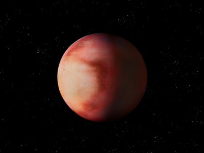 遥远太空中的红色系外行星