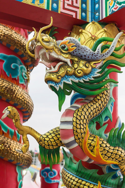 中国寺庙中的龙