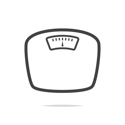 重量比例尺图标矢量