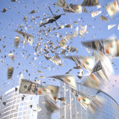直升机撒钱(Helicopter money)概念:指的是通过直接向公众提供资金来刺激消费者支出。一