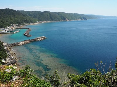 Kayauchi Banta美丽的海景。国上之子，国上之枪，日本冲绳。