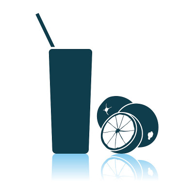 Orange Juice Glass Icon