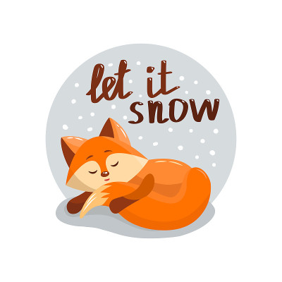 让它雪狐狸睡觉