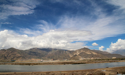 美丽的山景