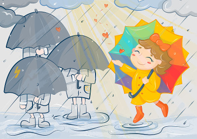 数码插图《雨后太阳出来》