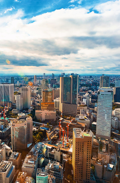 日本东京鸟瞰图