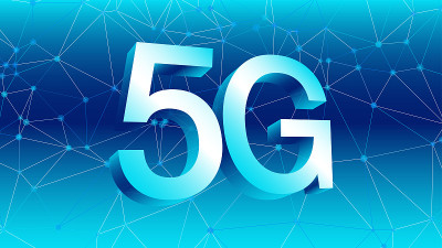 High speed internet in 5G network, vector 3d symbo