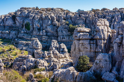 El Torcal de Antequera, Andalusia, Spain，在Antequer