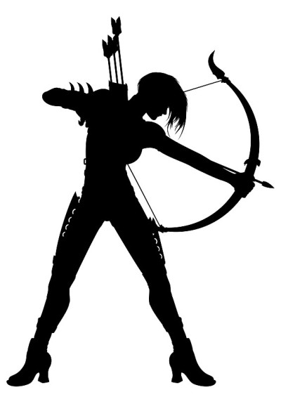 女人阿切尔轮廓