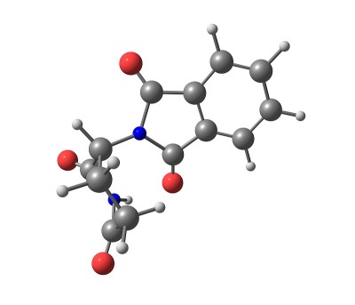 沙利度胺分子在白色