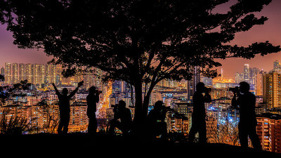 为美丽的城市拍摄夜景