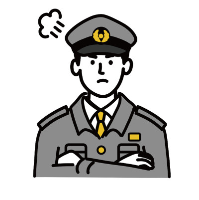 年轻男子警察勃然大怒