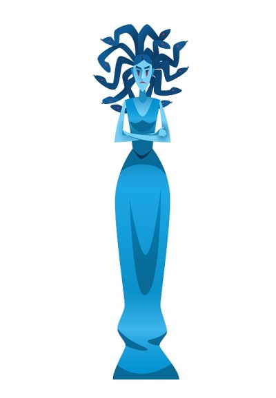 蛇发女怪古希腊邪恶女神神话中的神