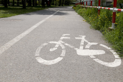 自行车的城市道路