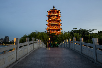 华阳湖湿地公园的自然风光，东莞，广东，中国