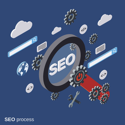 SEO优化向量概念