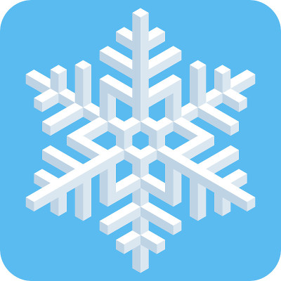 3D等距雪花图标