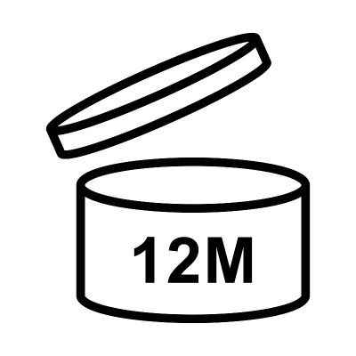 Pao化妆品图标开放月生活货架。矢量插图孤立在白色背景