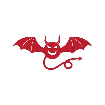 魔鬼角矢量图标设计插图
