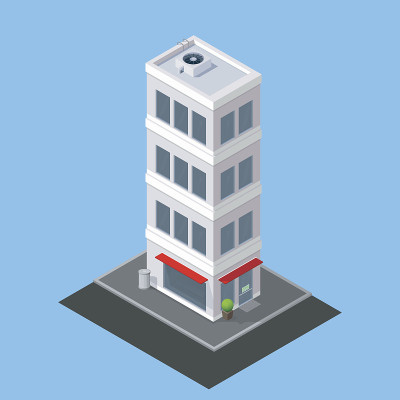 向量等距建筑