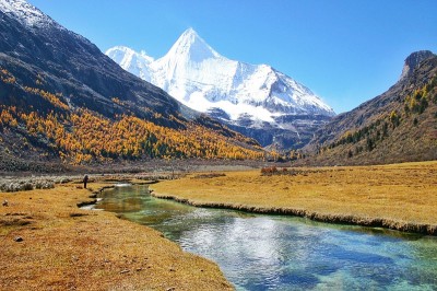美丽的山景