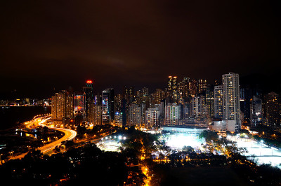 香港的夜景