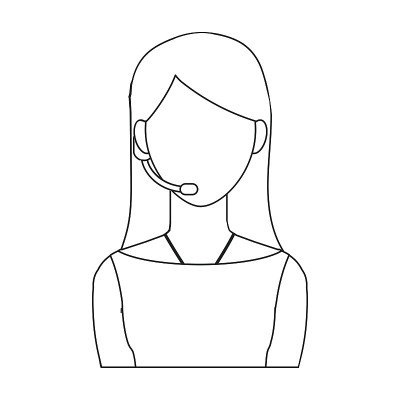 Toastmaster图标在轮廓风格孤立的白色背景。事件服务符号股票矢量插图。