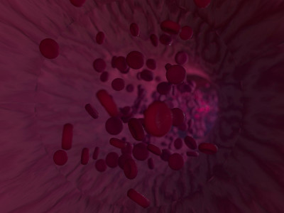 红细胞。科学说明血液。3 d