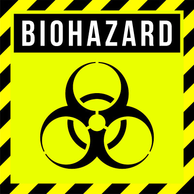 警告生物危害标志，生物威胁警报