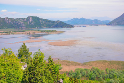 黑山。斯卡达湖国家公园