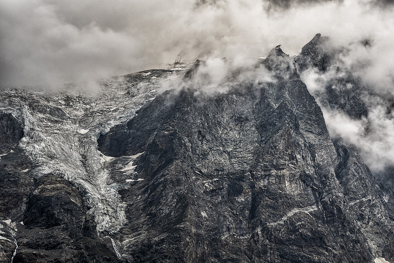 Cervinia - view of Cervinio Mountain - Landmark of