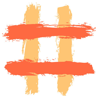 标签，数字符号，井字网格