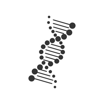 DNA图标，矢量插图