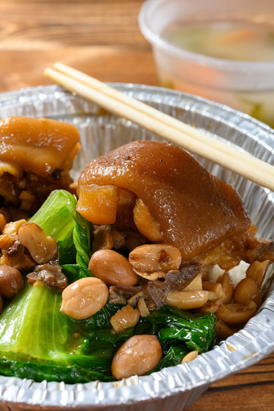 猪蹄与米饭作为一种外卖快餐垂直构成