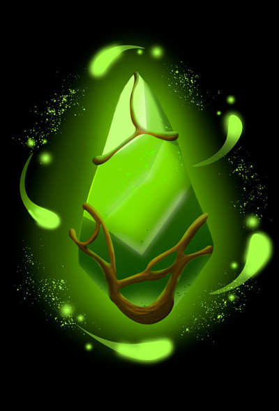绿色的魔法宝石
