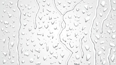 雨滴落在窗户上