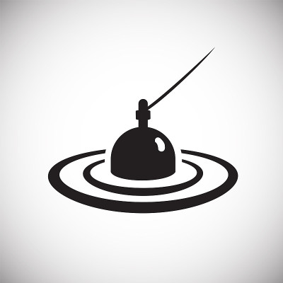 Floater icon on white background for graphic and w